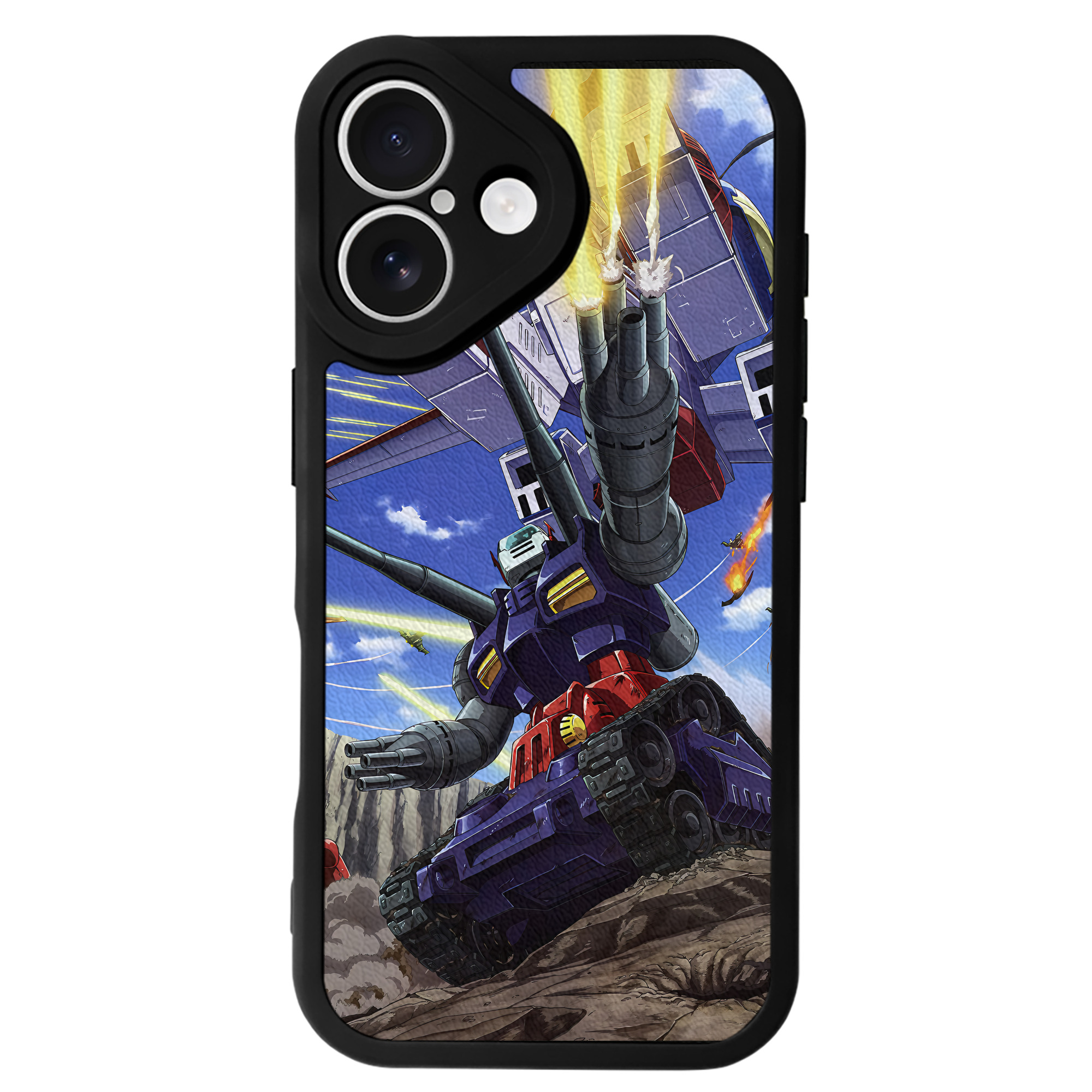 （画像用） 機動戦士ガンダム Mobile Suit Gundam 【iPhone 16シリーズ対応】シリコンスマホケース（レザー調） 材質：シリコン
